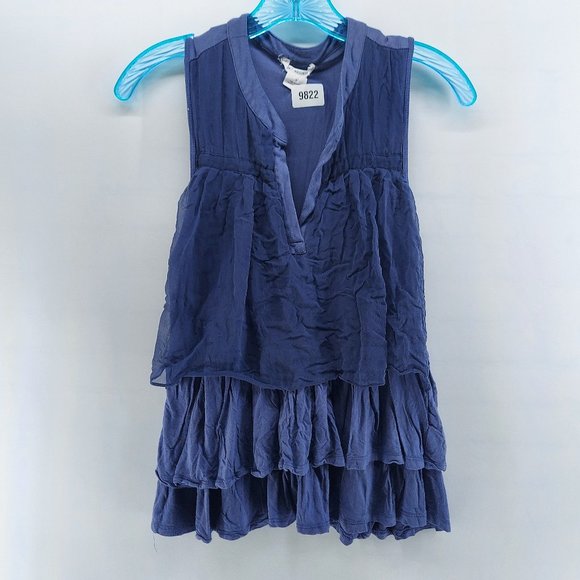 Clu + Willoughby Sleeveless Ruffle Tiered shirt size small - Picture 1 of 8